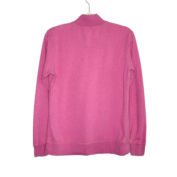 Tommy Bahama Womens Pink Half Zip Pullover Sweatshirt Size S Mock Neck Midweight - Picture 3 of 7